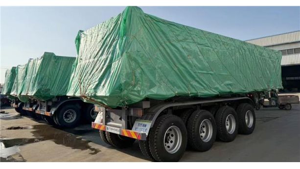 Semi Remorque Benne Basculante Sera Envoyée Au Sénégal