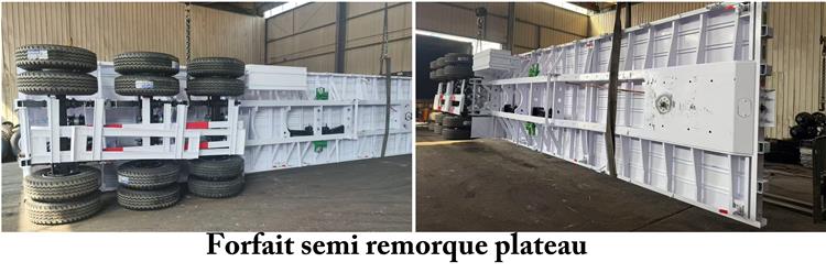 Semi Remorque Plateau 3 Essieux à Vendre au République démocratique du Congo