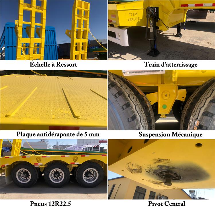 Semi Remorque Surbaissé 3 Essieux Camion À Vendre In Mauritanie