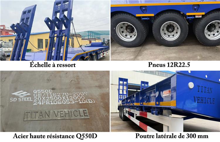 Transport Remorque Porte Char 3 Essieux Surbaissée À Vendre In Burkina Faso