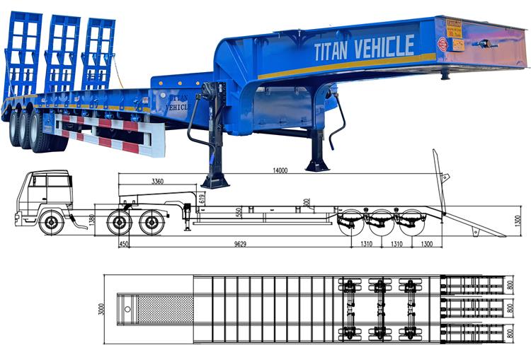 Remorque Porte Engin 3 Essieux Surbaissé Neuve Tracteur À Vendre In Sénégal
