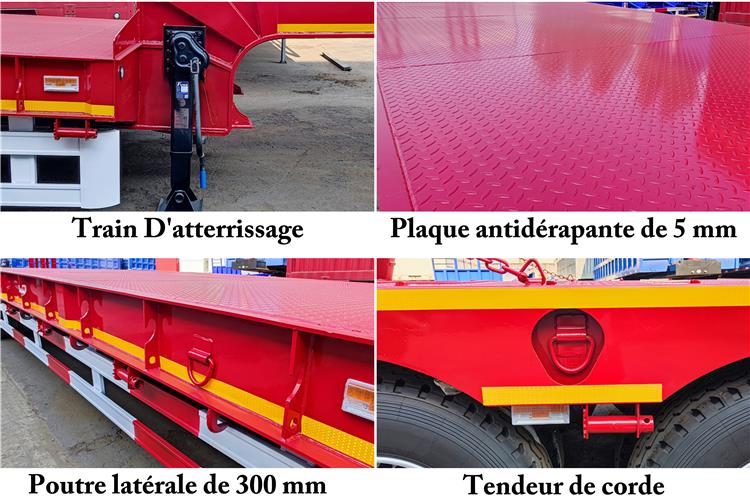 Semi Remorque Portes Engin 3 Essieux Camion À Vendre In Congo