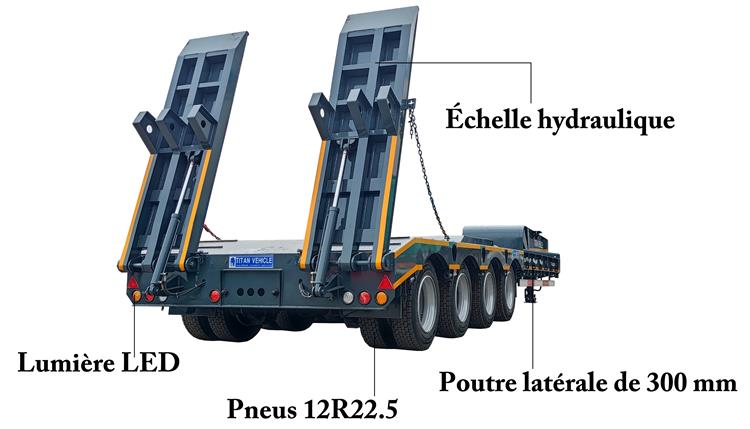 Semi Remorque Porte Char Prix 4 Essieux Surbaissé À Vendre In Cameroon