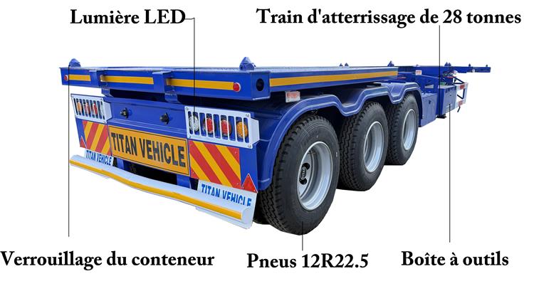 Semi Remorque Porte Conteneurs | Porte Conteneur Remorque À Vendre In Congo