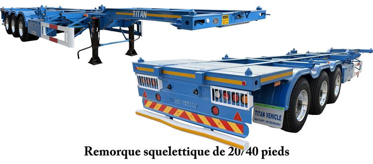 Remorque Pour Conteneur 20/40 Pieds Semi À Vendre In Madagascar