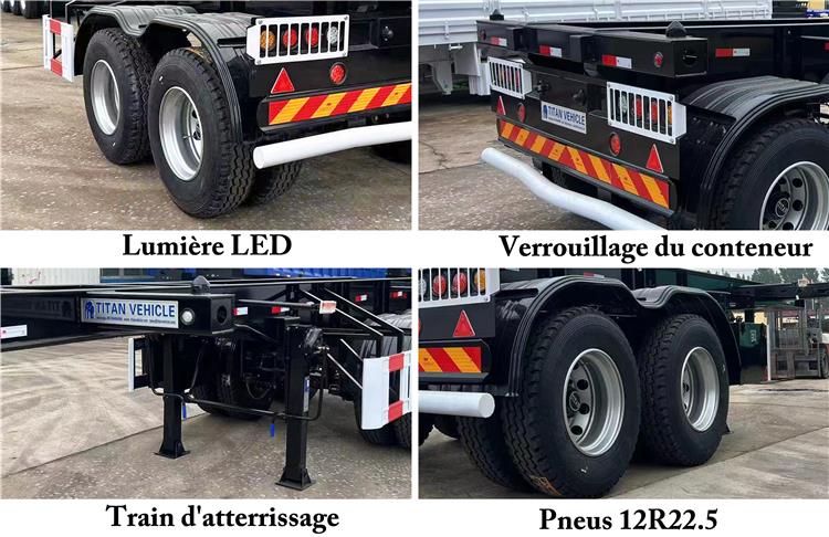 Semi Remorque Porte Container 20 Pieds À Vendre In Haiti