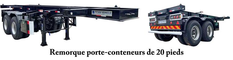 Semi Remorque Porte Container 20 Pieds À Vendre In Haiti