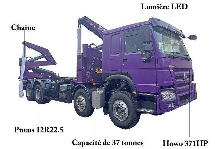 Camion Porte Container Avec Grue Remorque À Vendre In Vanuatu