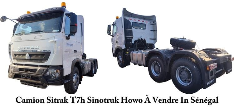 Camion Sitrak T7h Sinotruk Howo Tête de Camion À Vendre In Sénégal