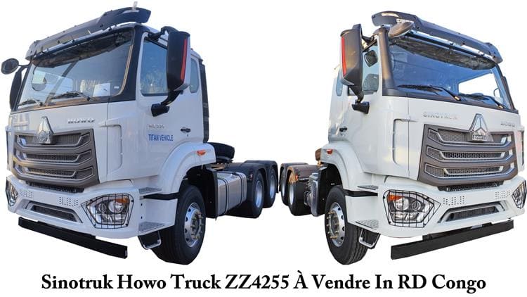 Howo 371 NX Prix Camion Tracteur - Sinotruk Howo Truck ZZ4255 À Vendre In RD Congo