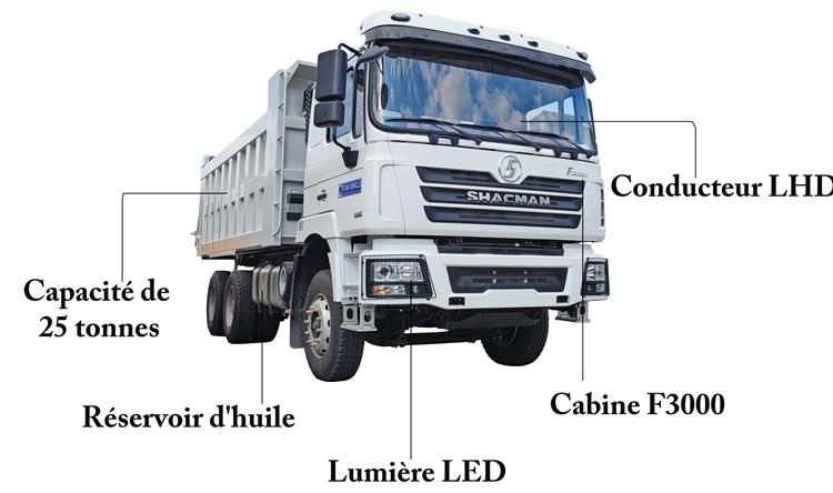Camion Benne Shacman 6*4 | Shaanxi Shacman F3000 À Vendre In Cameroun