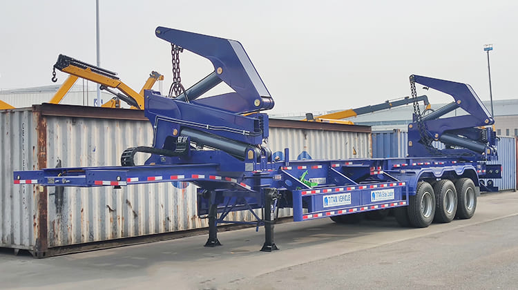 Camion Grue Porte Conteneur Semi Remorque Conteneur