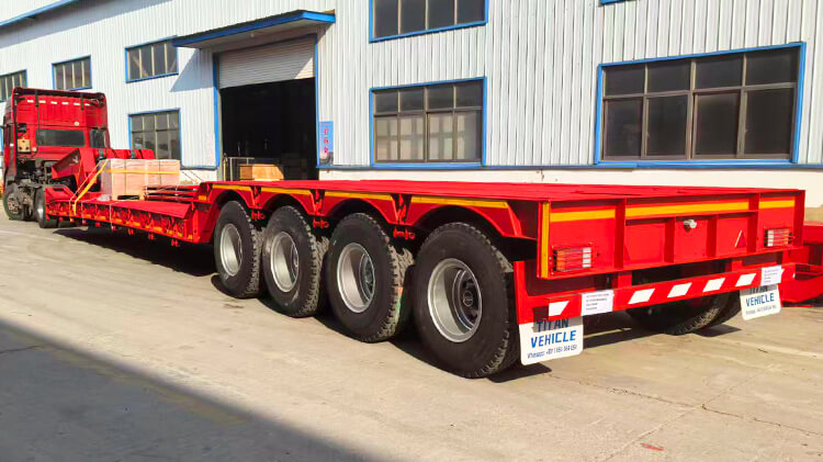 Semi Remorque Extra Surbaissée 4 Essieux 100 Tonnes à Vendre en Côte d'Ivoire