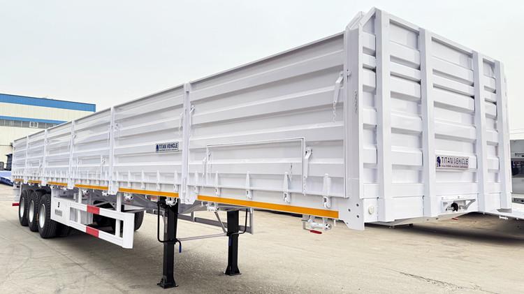 Semi Remorque Plateau 3 Essieux Avec Ridelles