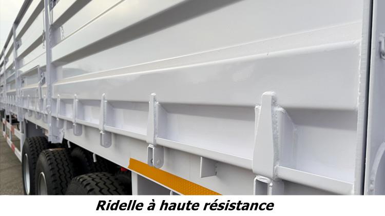 Semi Remorque Plateau 3 Essieux Avec Ridelles