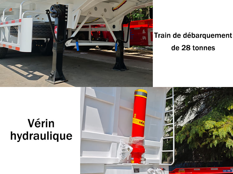 Tracteur Remorque Benne Basculante 3 Essieux