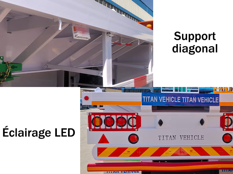 Remorque Plateau Camion 40 Pieds à Vendre au Sénégal