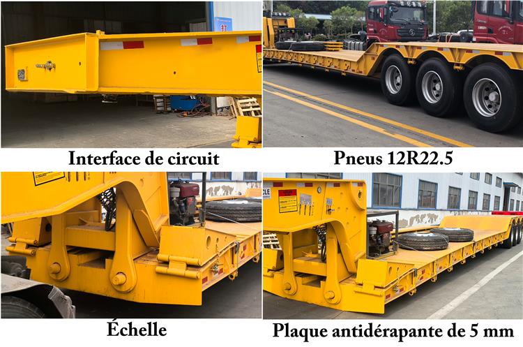 Semi Remorque Extra Surbaiss&eacute;e | Porte Engin Extra Surbaiss&eacute; &Agrave; Vendre Au C&ocirc;te D'ivoire