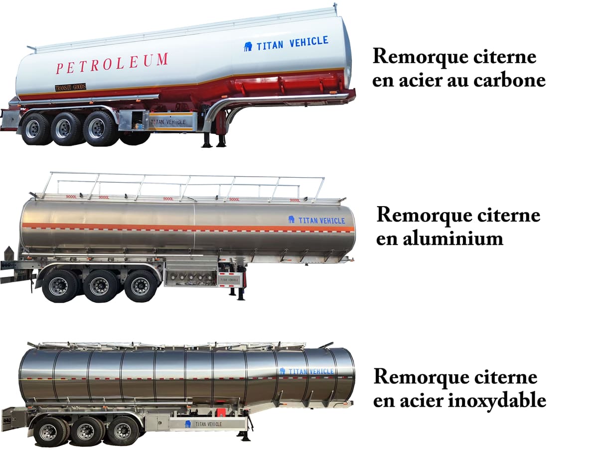 Comparaison des différents types de remorques citerne à carburant