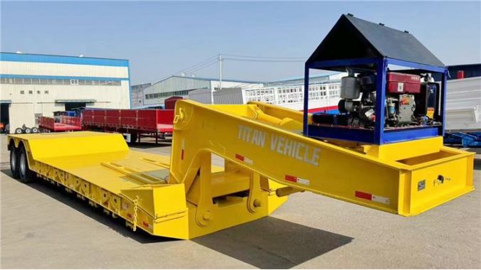 Essai De Remorque À Col De Cygne Amovible À 2 Essieux