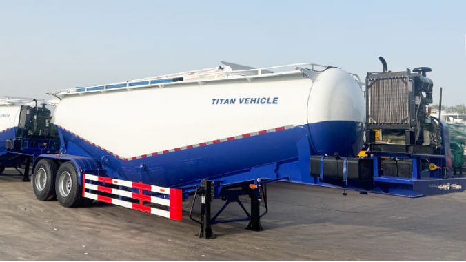 Semi Remorque Citerne Pulvérulent 