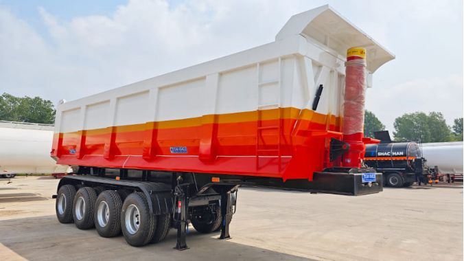 Semi Remorque Benne 4 Essieux